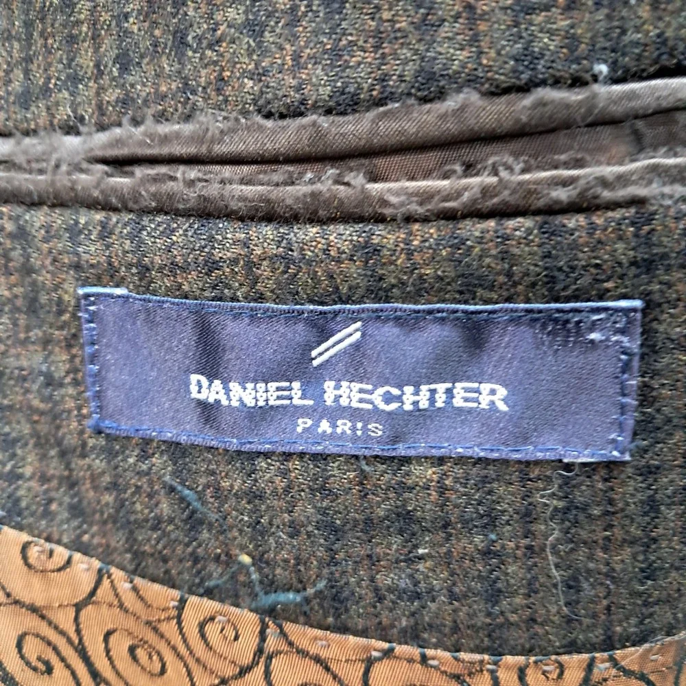 Daniel Hechter Paris Mens 46R Brown‎ Wool Two Button Blazer Sport Coat
